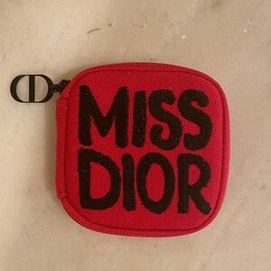Dior Fuchsia Canvas Miss Dior Key Holder
